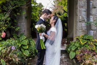 Hatley Castle under the loggia