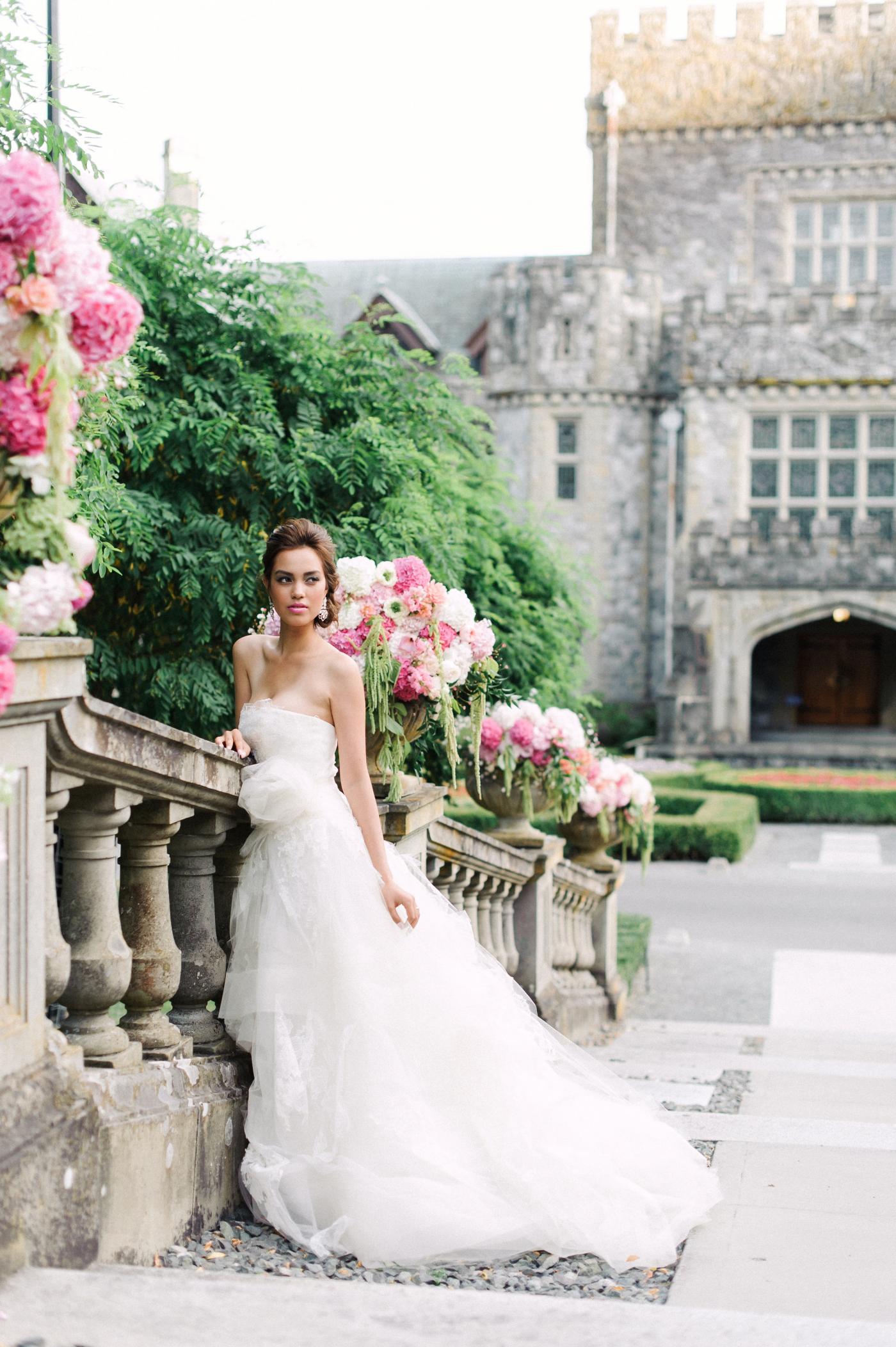 Bride at Hatley Castle